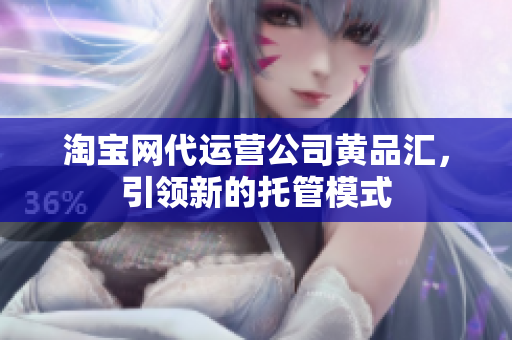 淘宝网代运营公司黄品汇，引领新的托管模式